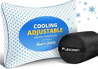 Cooling Shredded Foam Travel Pillow