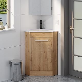 Eclife Corner Bathroom Vanity Combo