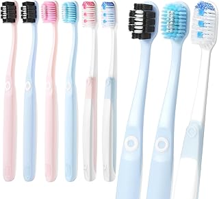 Soft Toothbrushes for Morning Freshness & Night Cleanliness -10000+ Soft Bristle Toothbrush for Sensitive Gums|Medium Toothbrushes for Deep Plaque Removal, Daily Clean & Weekly Brightening