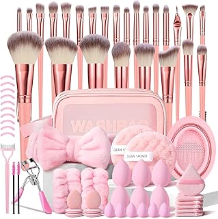 Pink Professional Makeup Brush Set