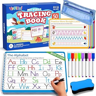 Preschool Learning Activities, Tracing Books for Kids Ages 3+, Toddler Handwriting Practice, Letter Tracing for Kids, Preschool Kindergarten Workbooks 3+, Learning Books for 3+ Years Old