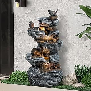 5-Tier Rock Water Fountain
