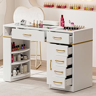 Nail Tech Station with Dust Collector
