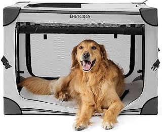 EHEYCIGA Collapsible Large Dog Crate