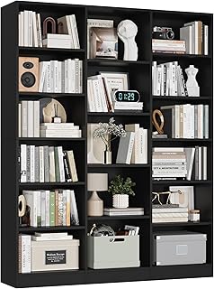 FACBOTALL Large Triple Bookshelf