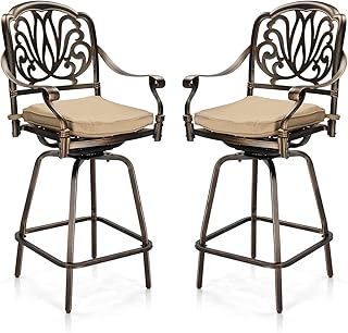VINGLI Cast Aluminum Bar Stools