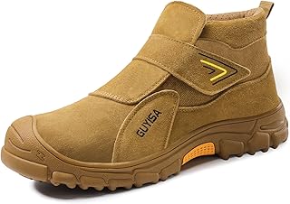 GLANOUDUN Men's Steel Toe Boots