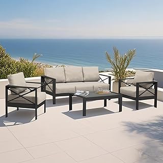 Black Metal Patio Set