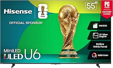 Hisense 55' U6 Mini-LED 4K Gaming TV