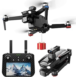 2025Upgraded Professional Drones with Camera for Adults 4K HD 3 Axis Gimbal EIS, 360° Obstacle Avoidance, Payload Release, Tablet Touch Screen Controller, Up to 5 Miles Range, 84 Minutes Long Battery, Time-lapse, Follow Me, GPS Safe Height Auto Retur