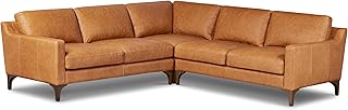 POLY & BARK Leather Corner Sofa