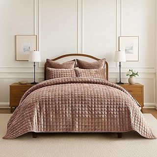 RECYCO Velvet Quilt King Bedding