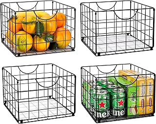 Foldable Metal Wire Basket Set