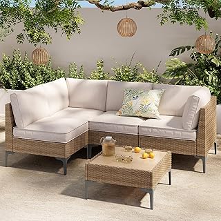 5-Piece Wicker Patio Set