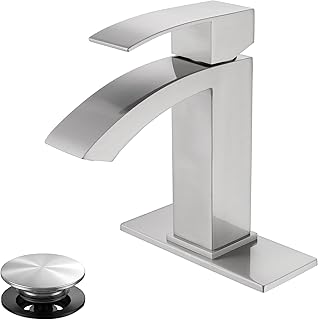 Brushed Nickel Waterfall Faucet