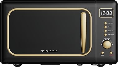 Frigidaire Retro Black-Gold Microwave