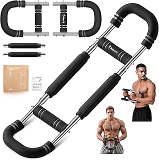 Twister Arm Trainer for Men, Arm Trainer with Chest Workout Equipment|Multi-Functional Advanced Challenges-Adjustable Double Steel Spring Home Gym Fitness Equipment Enhance Upper Body Muscle Strength