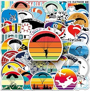 Skydiving Kawaii Stickers Pack