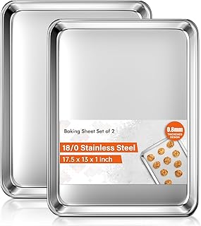 Stainless Steel Baking Sheets Set