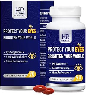 Eye Supplement - Lutein 10mg, Meso-Zeaxanthin 10mg, Zeaxanthin 2mg - Eye Vitamins Supports Vision, Blue Light Protection & Macular Health - Natural Antioxidant Formula | 90 Softgels