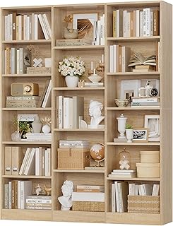 FACBOTALL Triple Wide Bookshelf