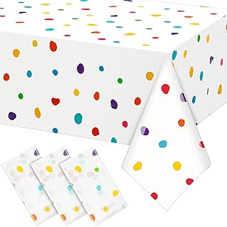 Colorful Polka Dot Tablecloth Set
