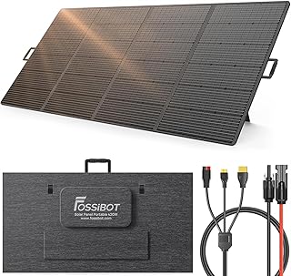 FOSSiBOT 420W Solar Panel Monocrystalline | High Efficiency 23.5% | 12V/24V Off-Grid Solar for RV, Boat, Van Life | Waterproof with MC4 Connector for Various Brands Power Station Battery Charging