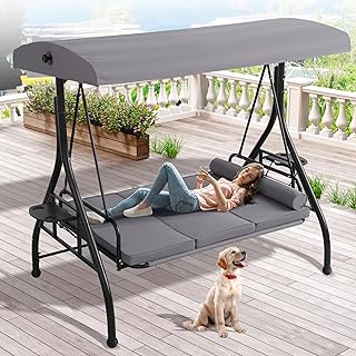 3-Person Outdoor Swing Bed