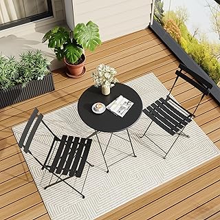 3-Piece Folding Patio Bistro Set