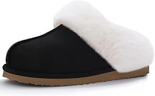 Litfun Women's Fuzzy Memory Slippers