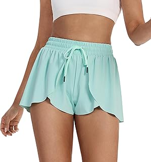 Butterfly Yoga Shorts with Pockets