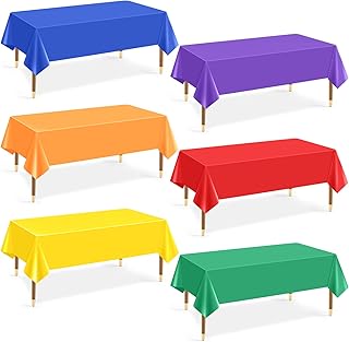 Rainbow Disposable Plastic Tablecloths