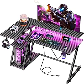 LED L-Shaped Gaming Desk