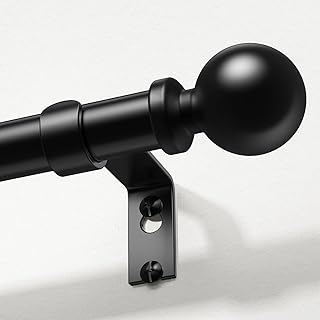 Black Extendable Curtain Rod