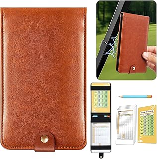 Magnetic Leather Golf Scorecard Holder