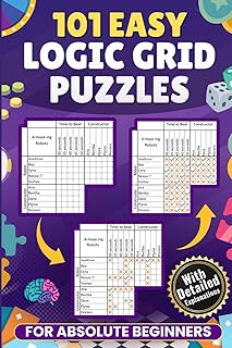 Easy Logic Puzzle Beginners Book