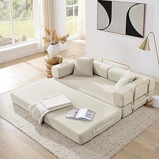 4-in-1 Convertible Corduroy Sofa Bed