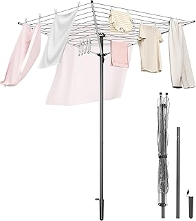 APEXCHASER Rotary Clothes Drying Rack