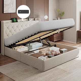 Queen Lift Storage Bed