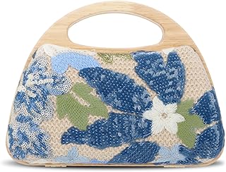 Floral Sequin Evening Clutch