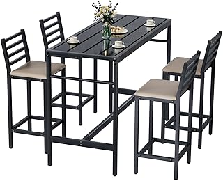 5-Piece Outdoor Patio Bar Set