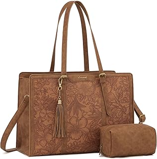 LOVEVOOK Vintage Laptop Tote