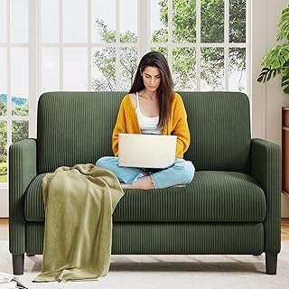 Comfy Corduroy Loveseat Sofa