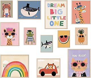 LOVEDMORE Colorful Animal Wall Art