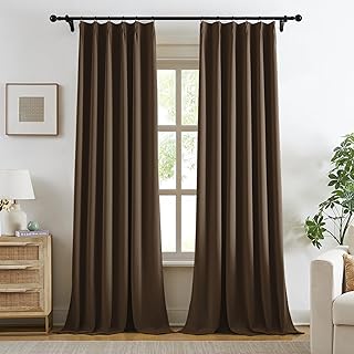 KangBang Dark Brown Blackout Drapes