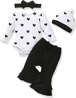 Renotemy Baby Girl Outfit Set