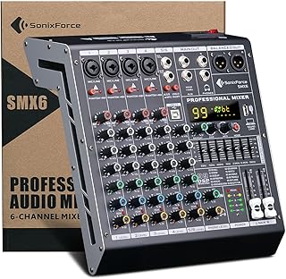 6-Channel DJ Mixer Console