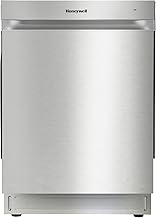 Honeywell 24 Inch Dishwasher with 12 Place settings, 7 Washing Cycles, Stainless Steel and Plastic Tub, UL/Energy Star- Stainless Steel