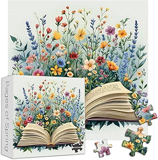 Floral Bookshelf Jigsaw Puzzle