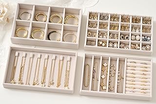 Velvet Jewelry Organizer Set